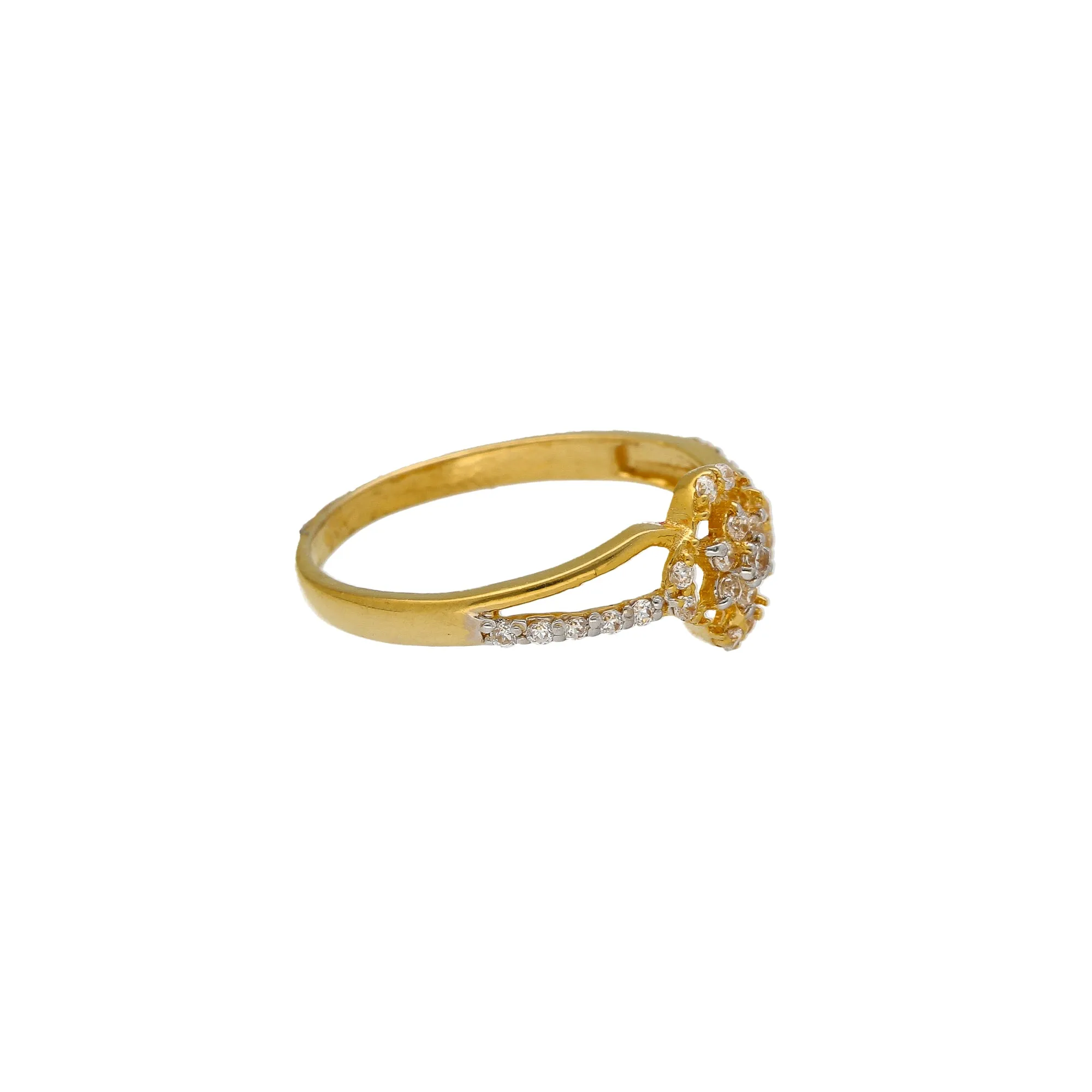 22K Yellow Gold & CZ Ring (2.3gm)