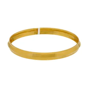 22K Yellow Gold Men's Kada Bangle, 21.6 Grams