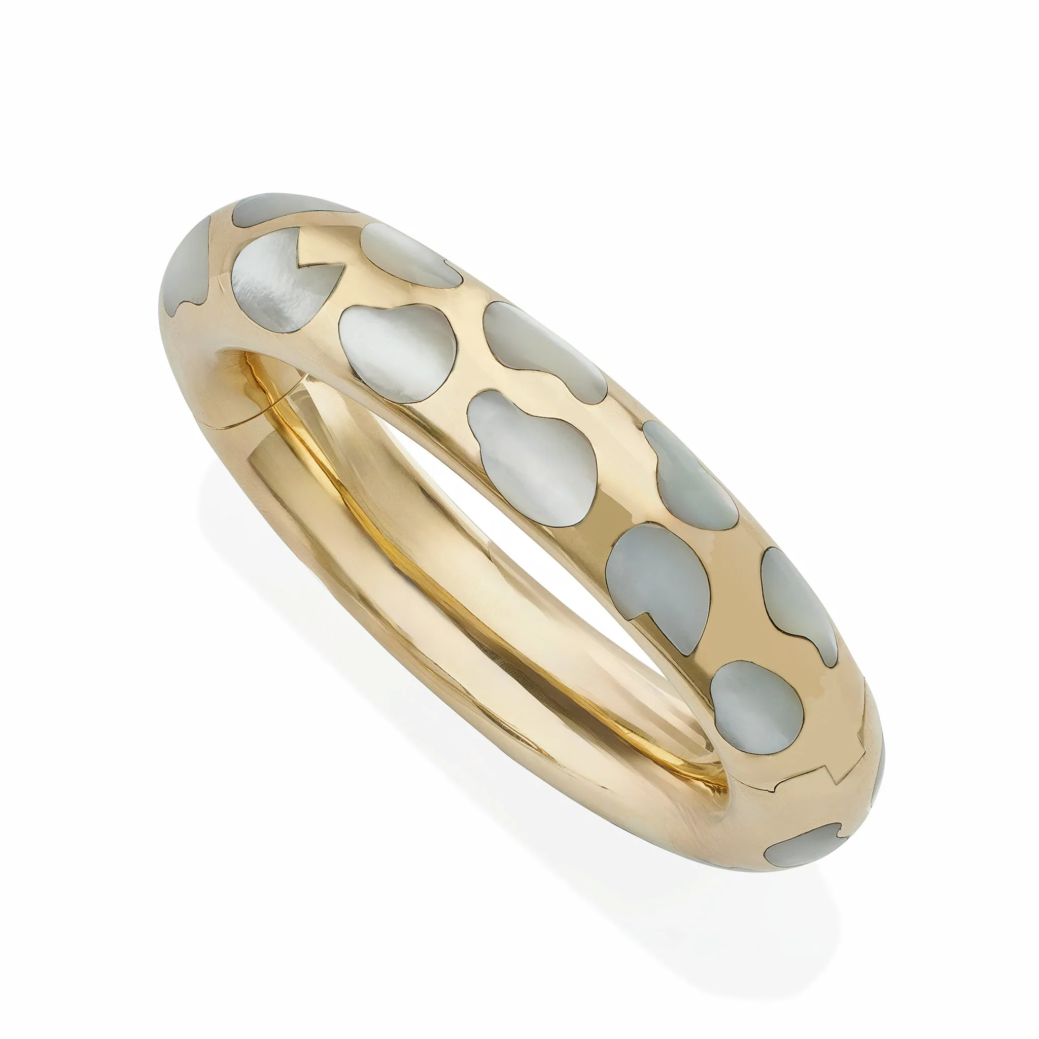 Angela Cummings Tiffany & Co. Mother-of-Pearl and 18K Gold Bangle Bracelet