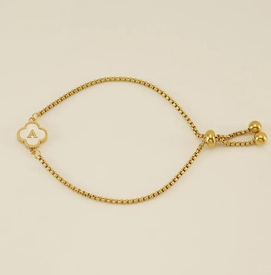 Antonia Initial statement bracelet