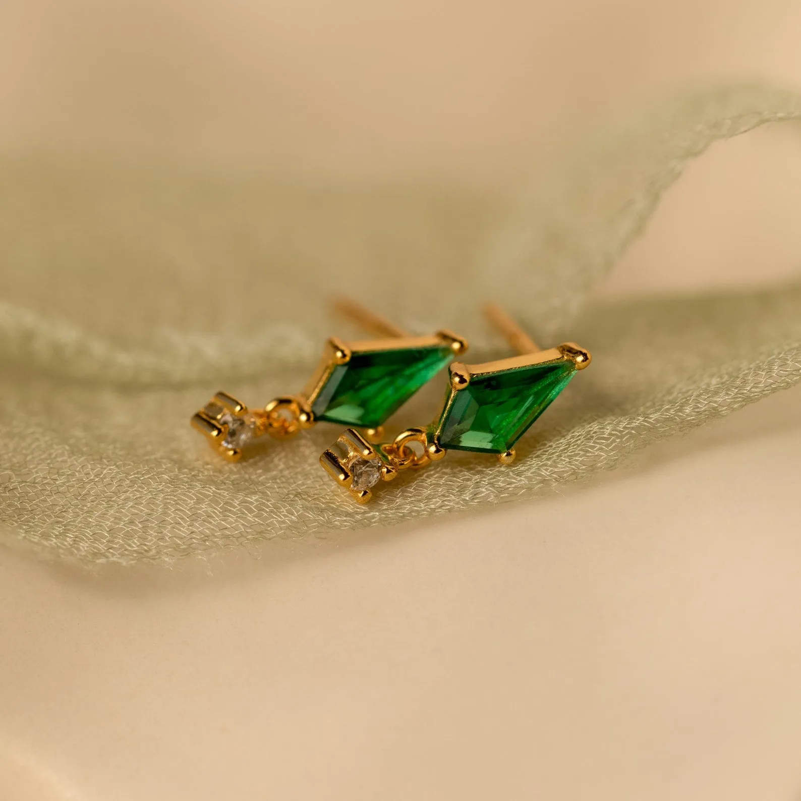 Art Deco Drop Studs