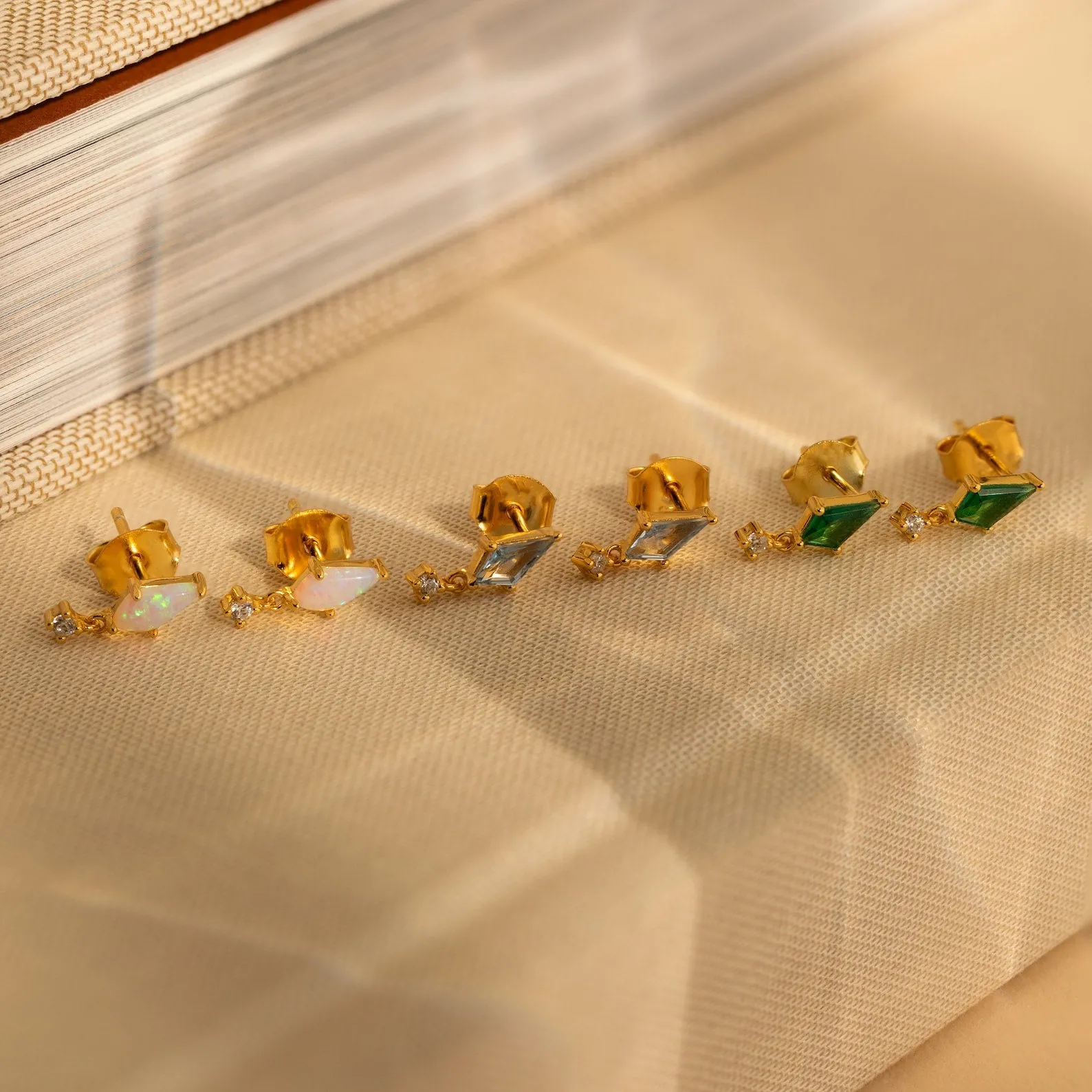 Art Deco Drop Studs