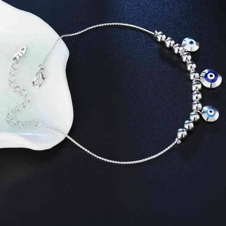 Blue Eyes Fashion Bracelet - 925 Sterling Silver