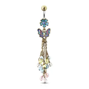 Butterfly Chandelier Belly Ring