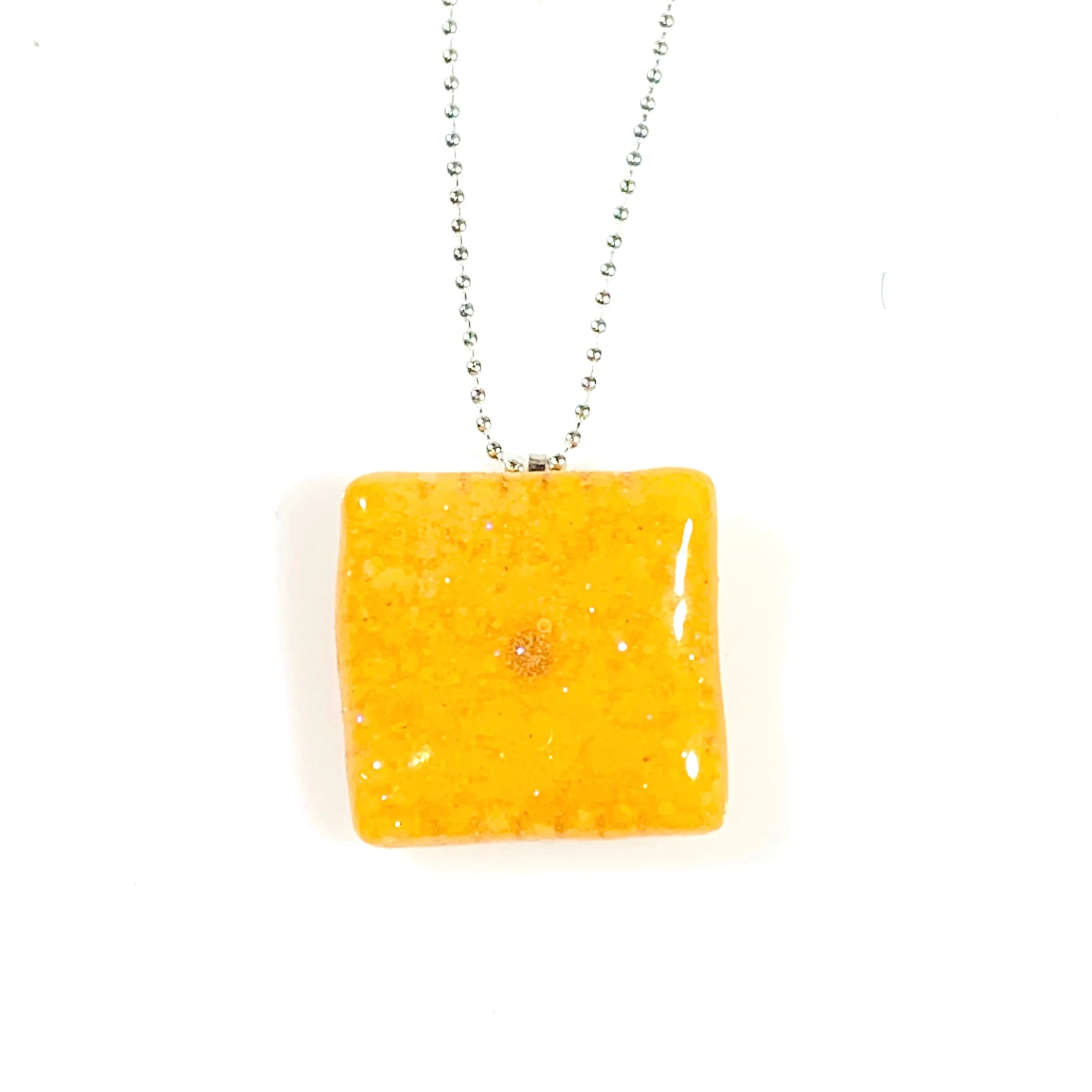 Cheese it Cracker Necklace