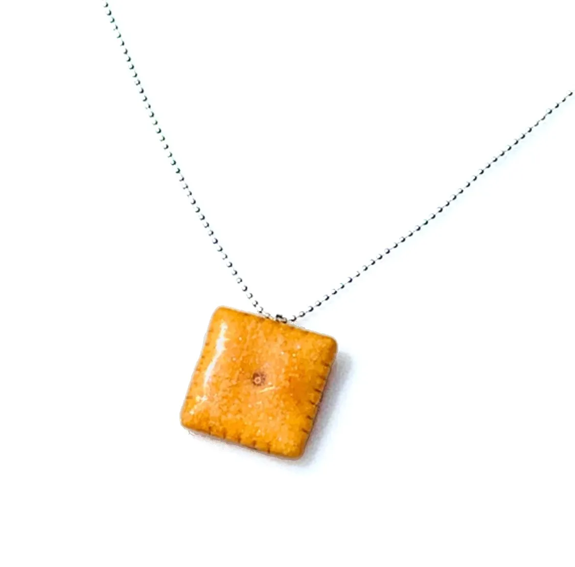 Cheese it Cracker Necklace