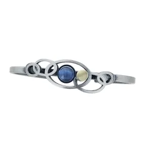 Christophe Poly Linked Ovals Slender Cuff