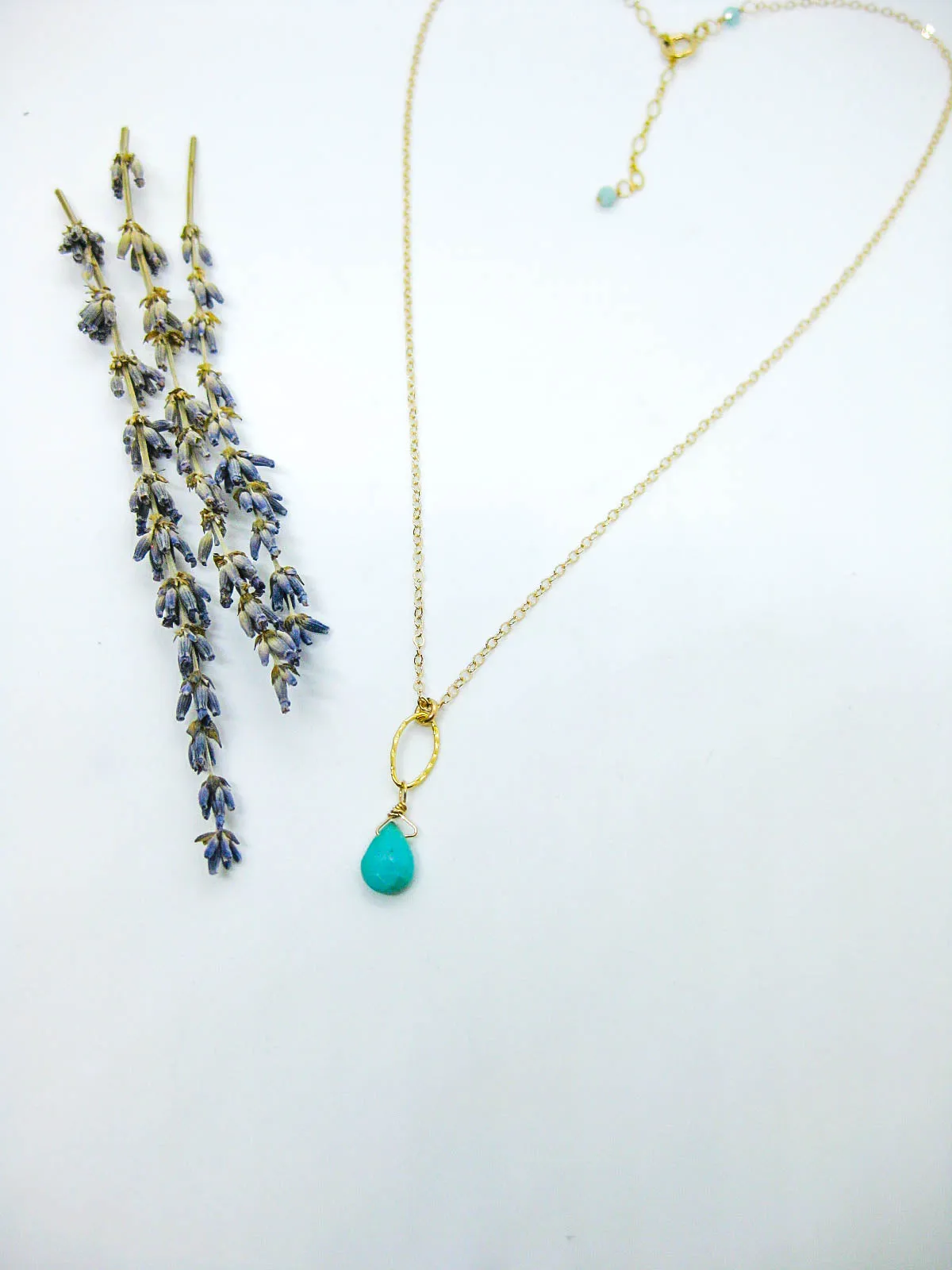 Chrysanthe: Amazonite Necklace - n642