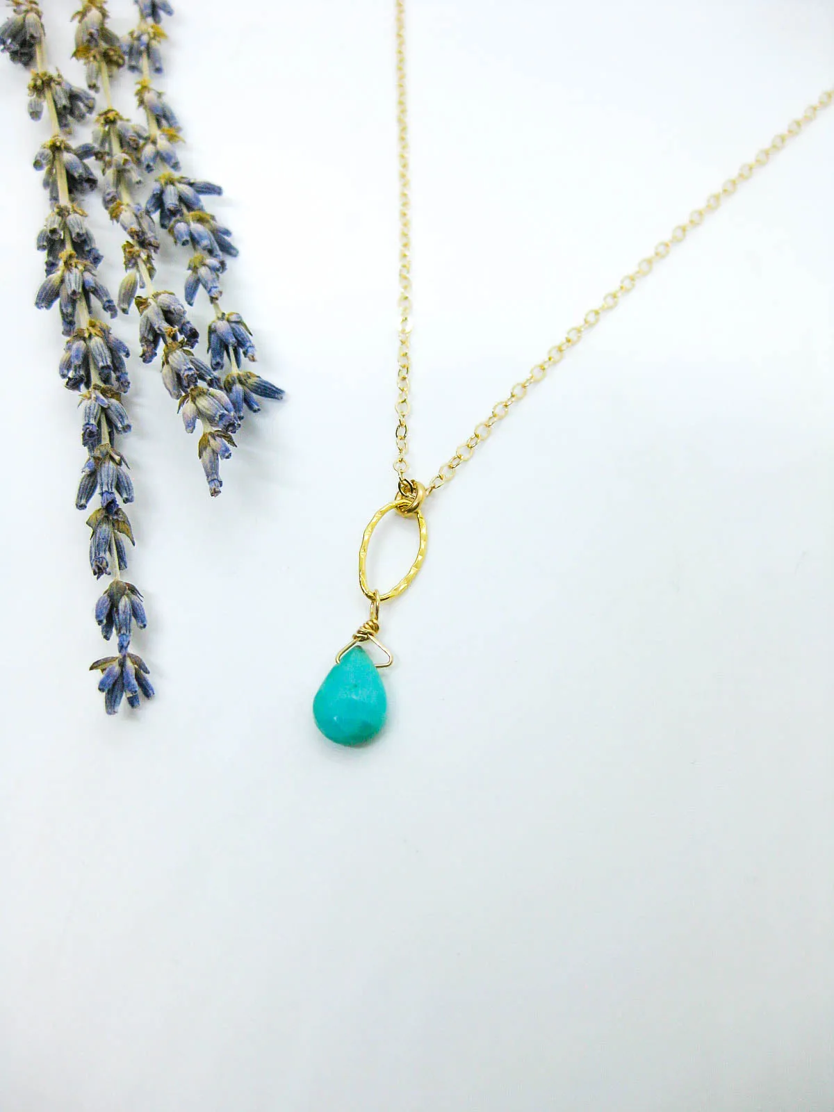 Chrysanthe: Amazonite Necklace - n642