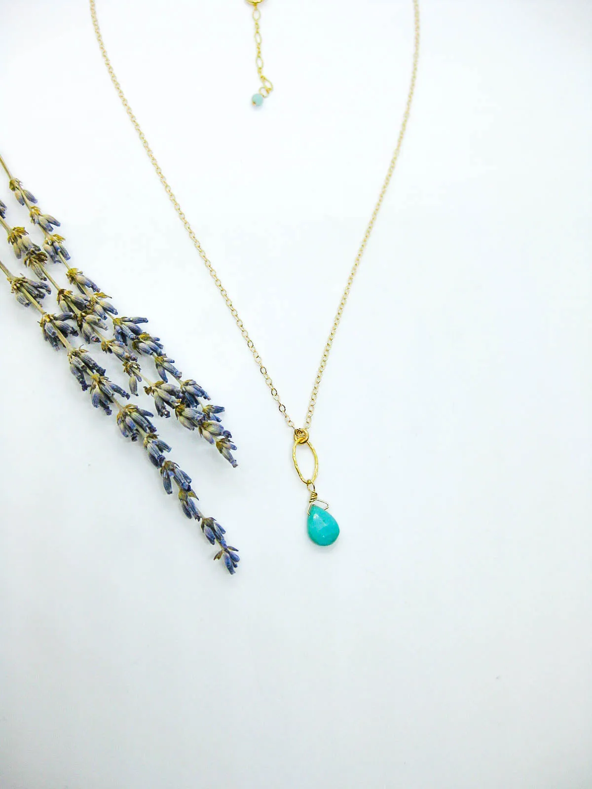 Chrysanthe: Amazonite Necklace - n642