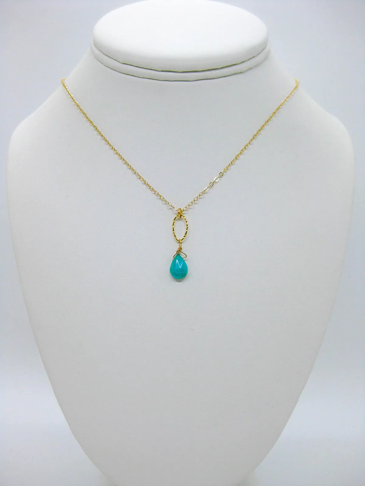 Chrysanthe: Amazonite Necklace - n642