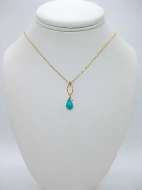 Chrysanthe: Amazonite Necklace - n642