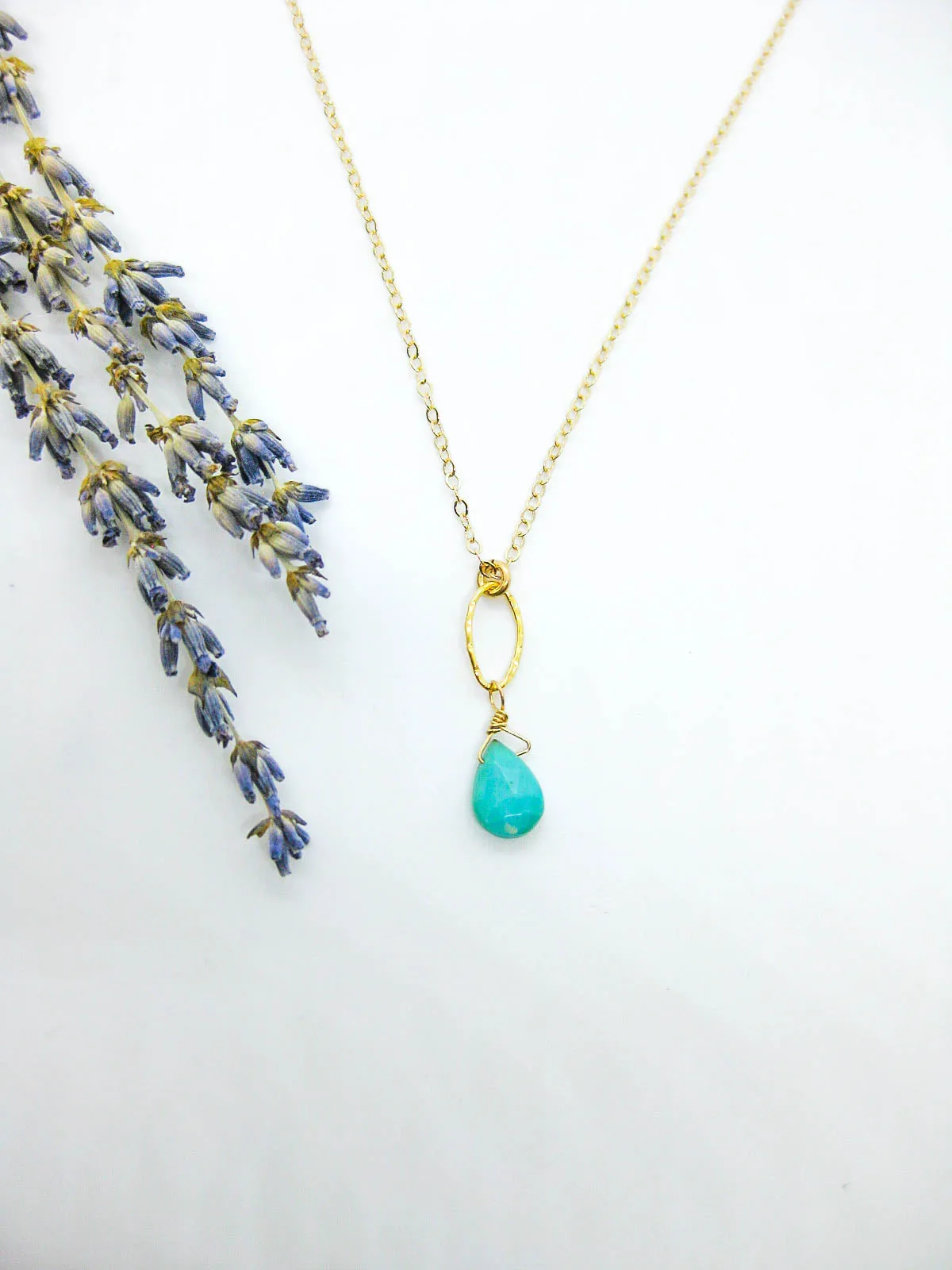 Chrysanthe: Amazonite Necklace - n642