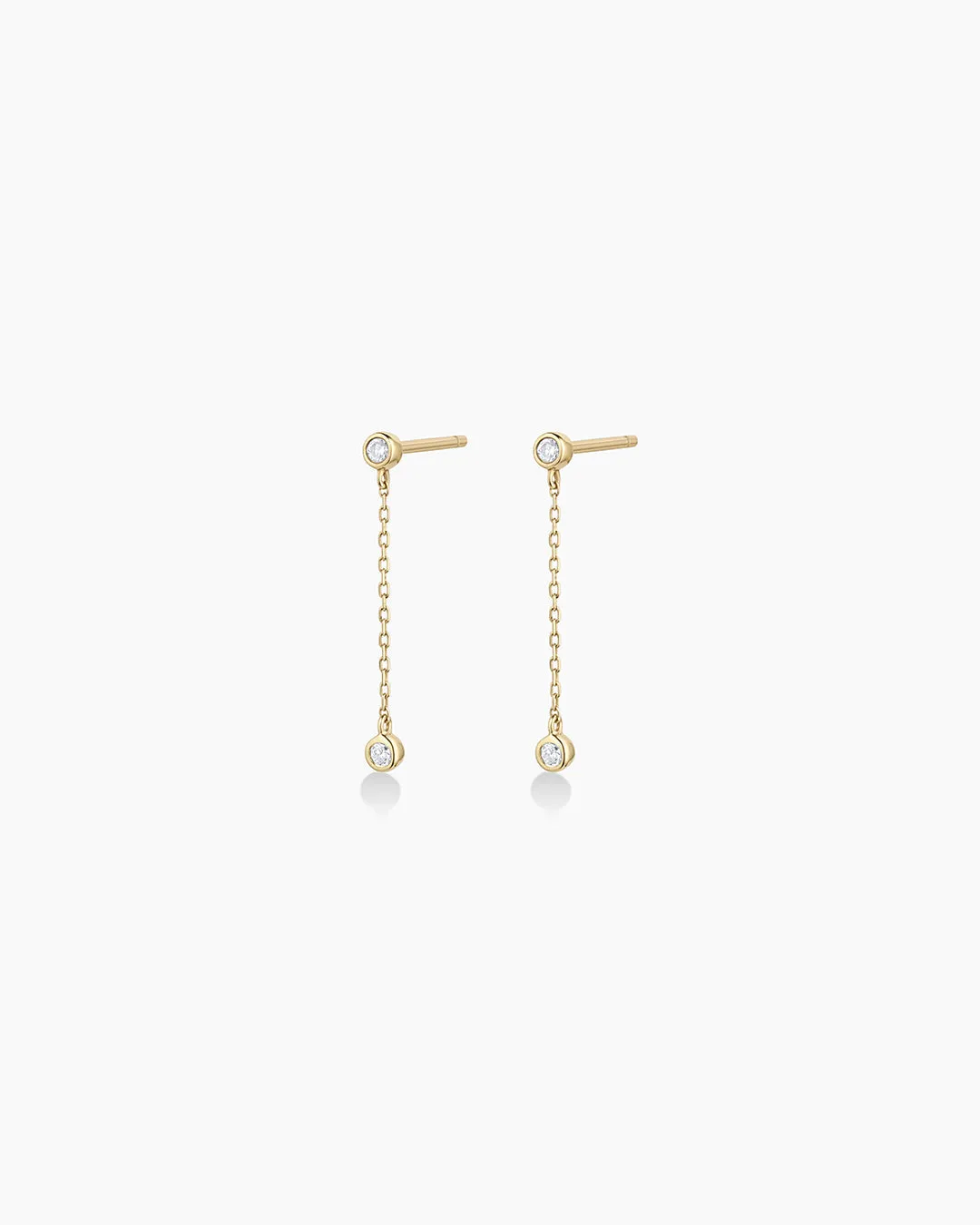 Classic Diamond Drop Earrings