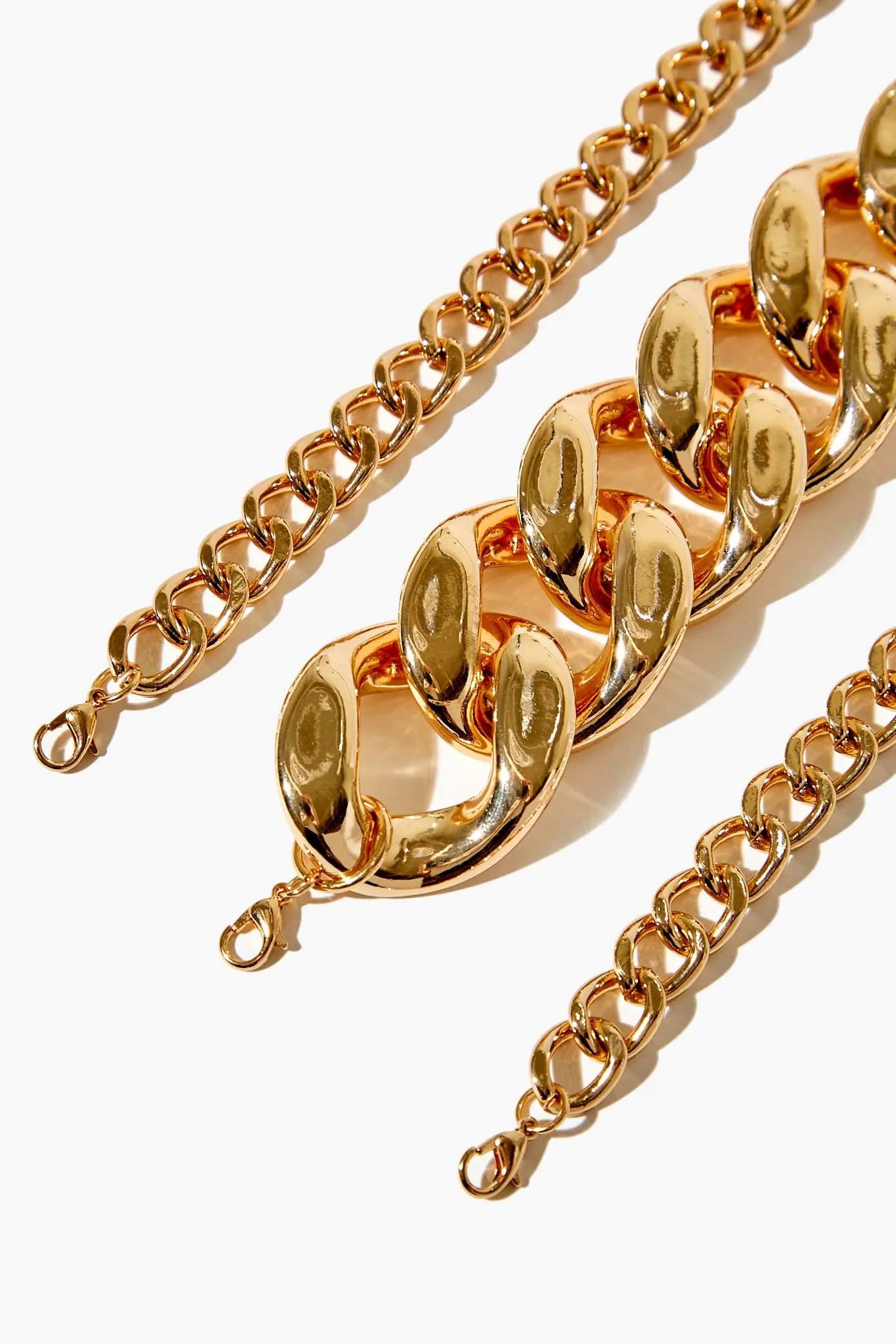 Curb Chain Bracelet Set