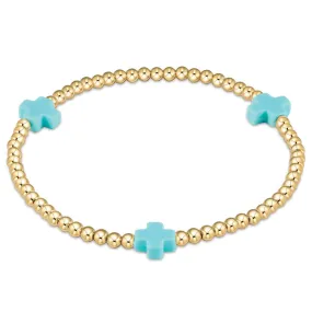 ENewton Extends Turquoise Signature Cross Bracelet