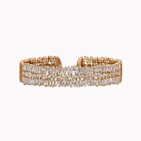 Fireworks Round & Baguette Diamond Bangle