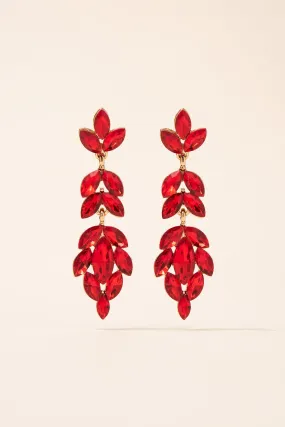 Full Bloom Floral Drop Post Earrings