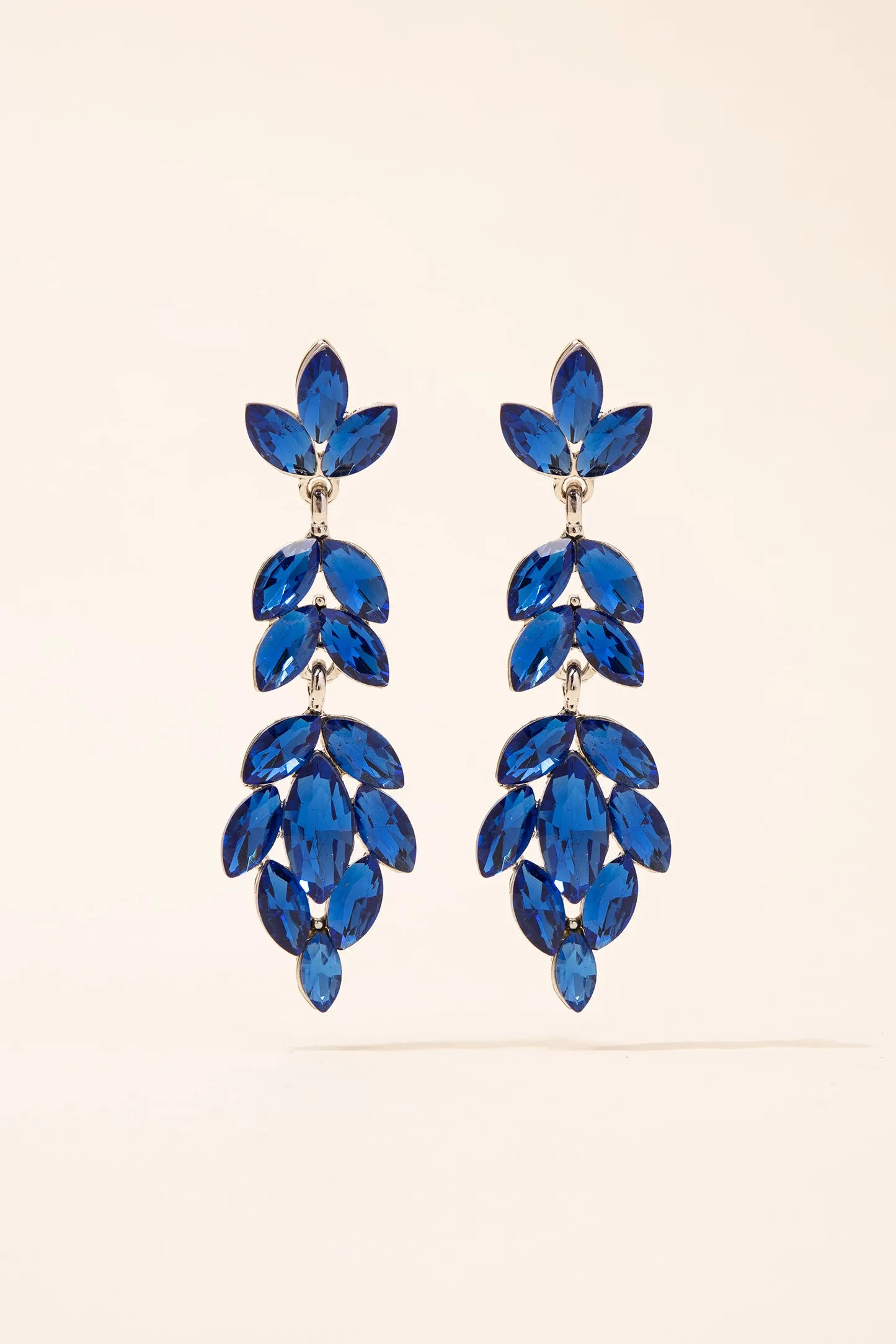 Full Bloom Floral Drop Post Earrings