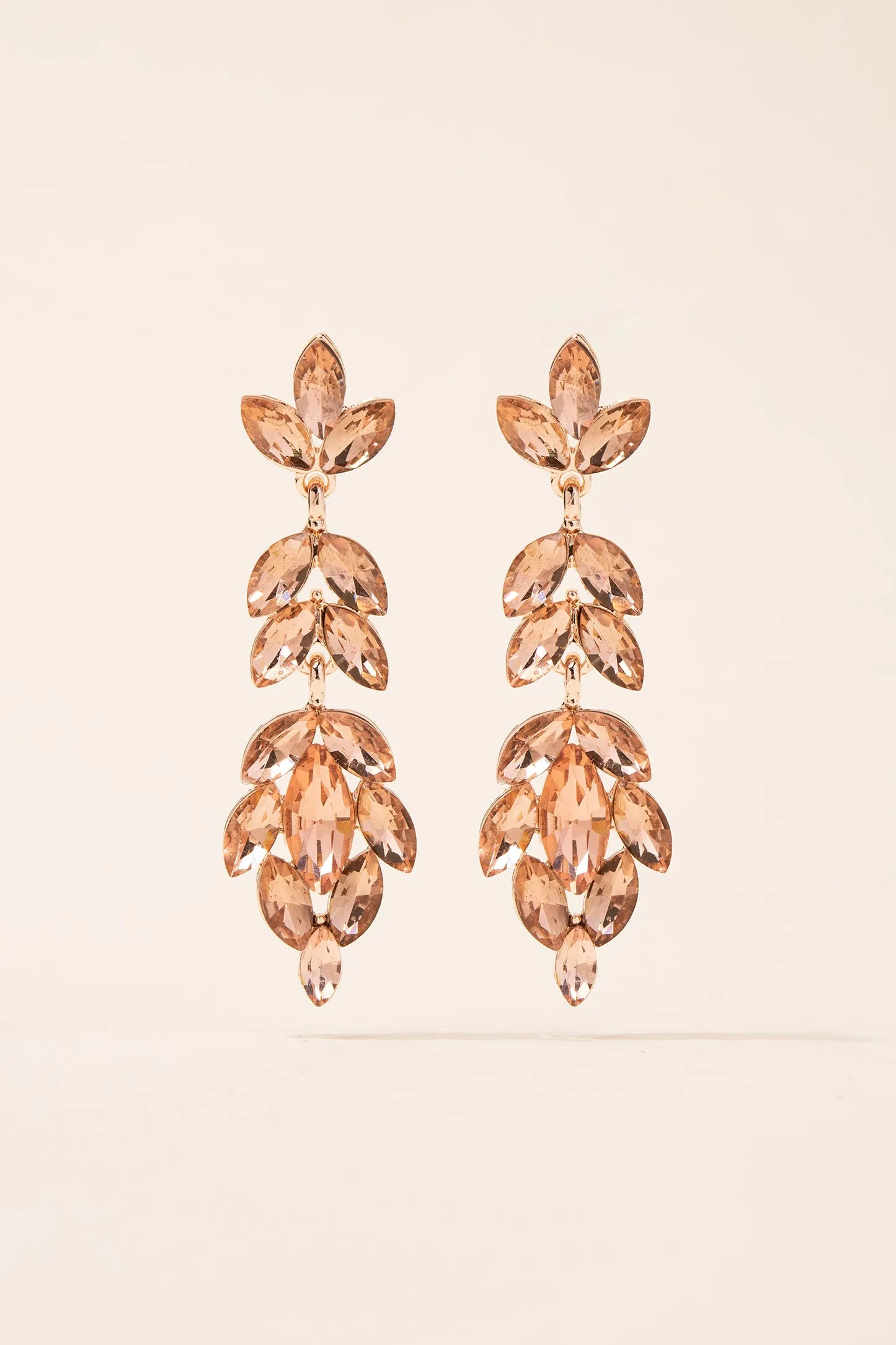 Full Bloom Floral Drop Post Earrings