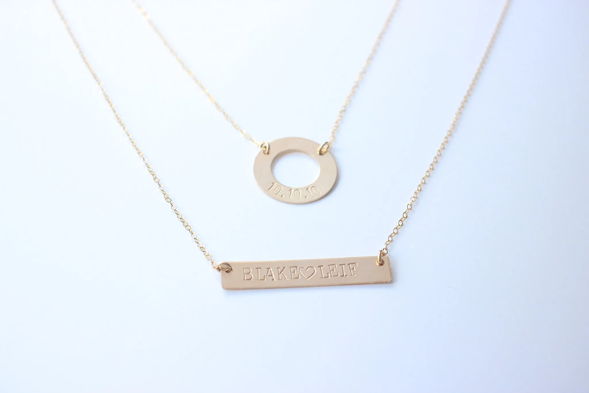 Gold Washer Necklace