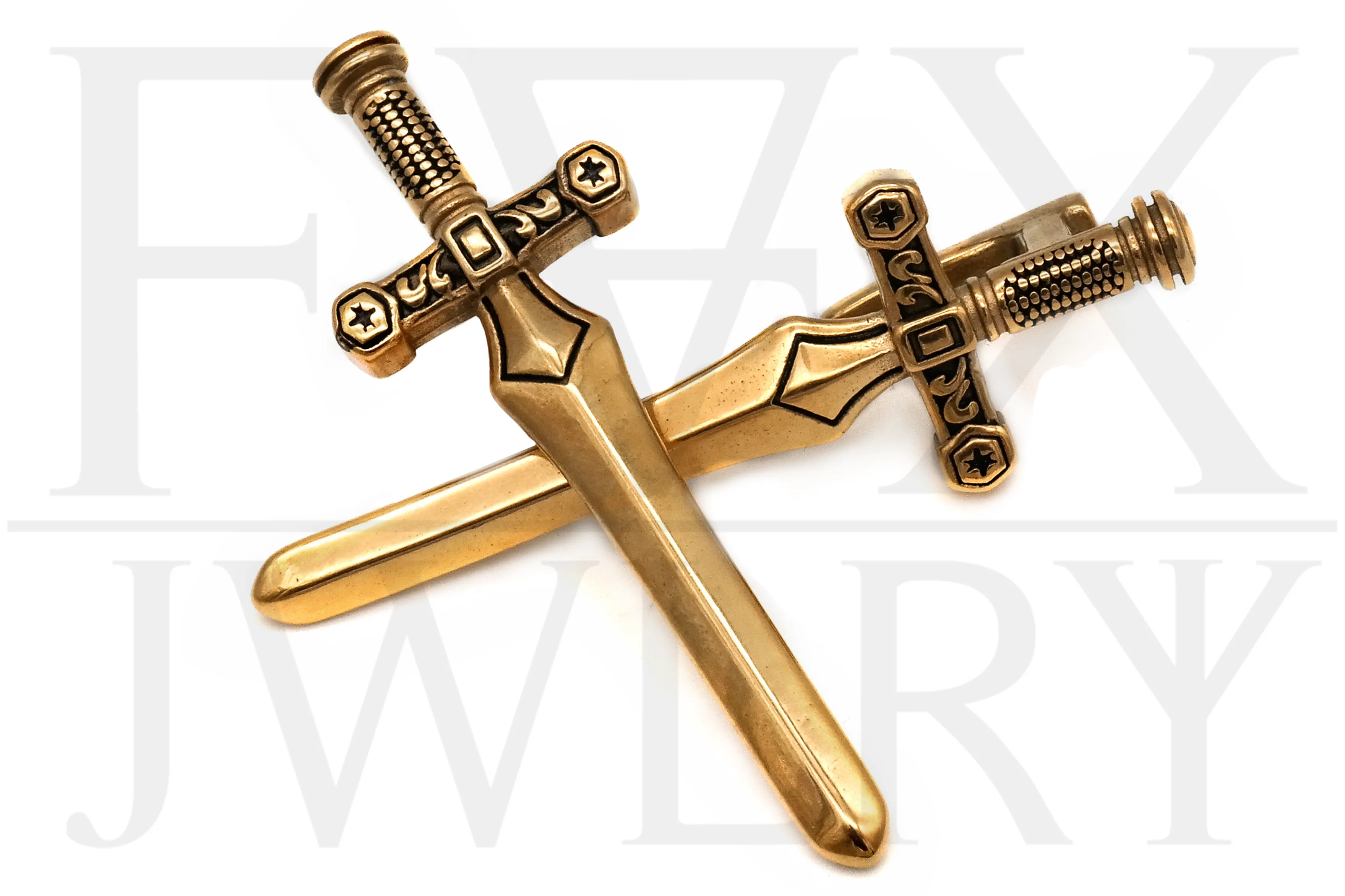 Golden Sword Ear Hangers