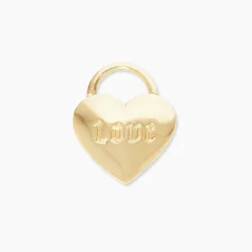 Gorjana Heart Padlock Parker Charm (gold)