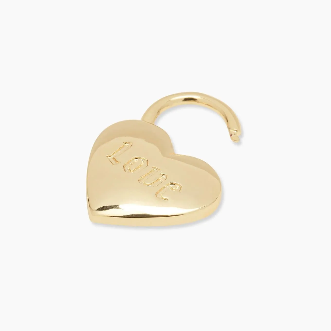 Gorjana Heart Padlock Parker Charm (gold)