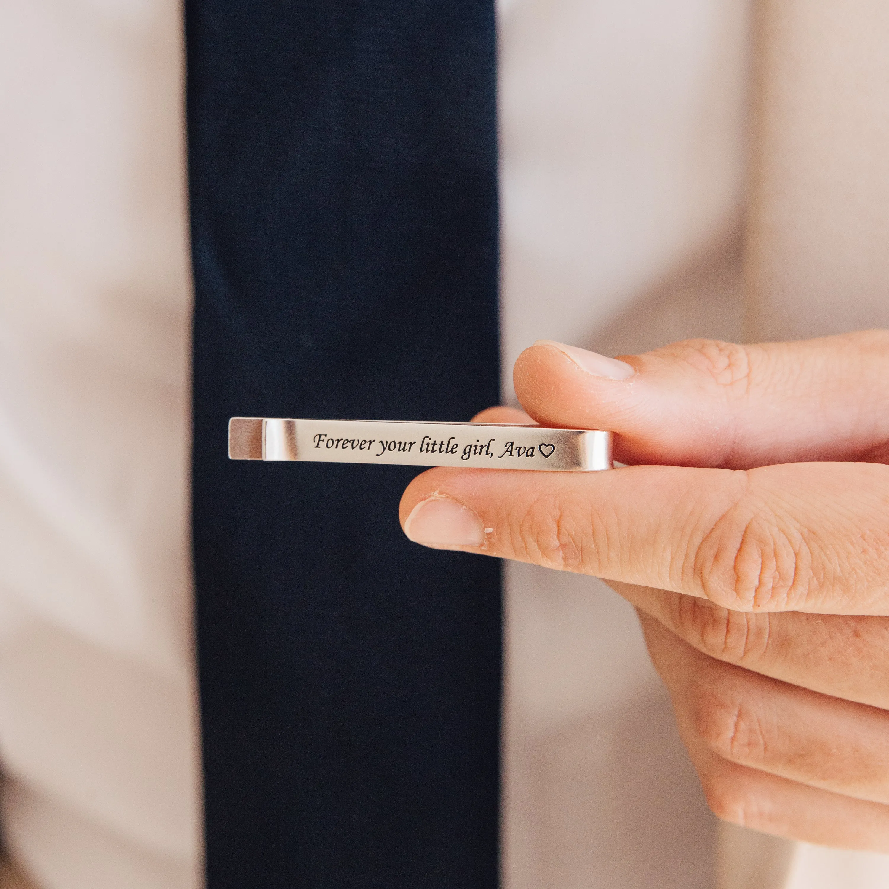 Handwriting Tie Clip