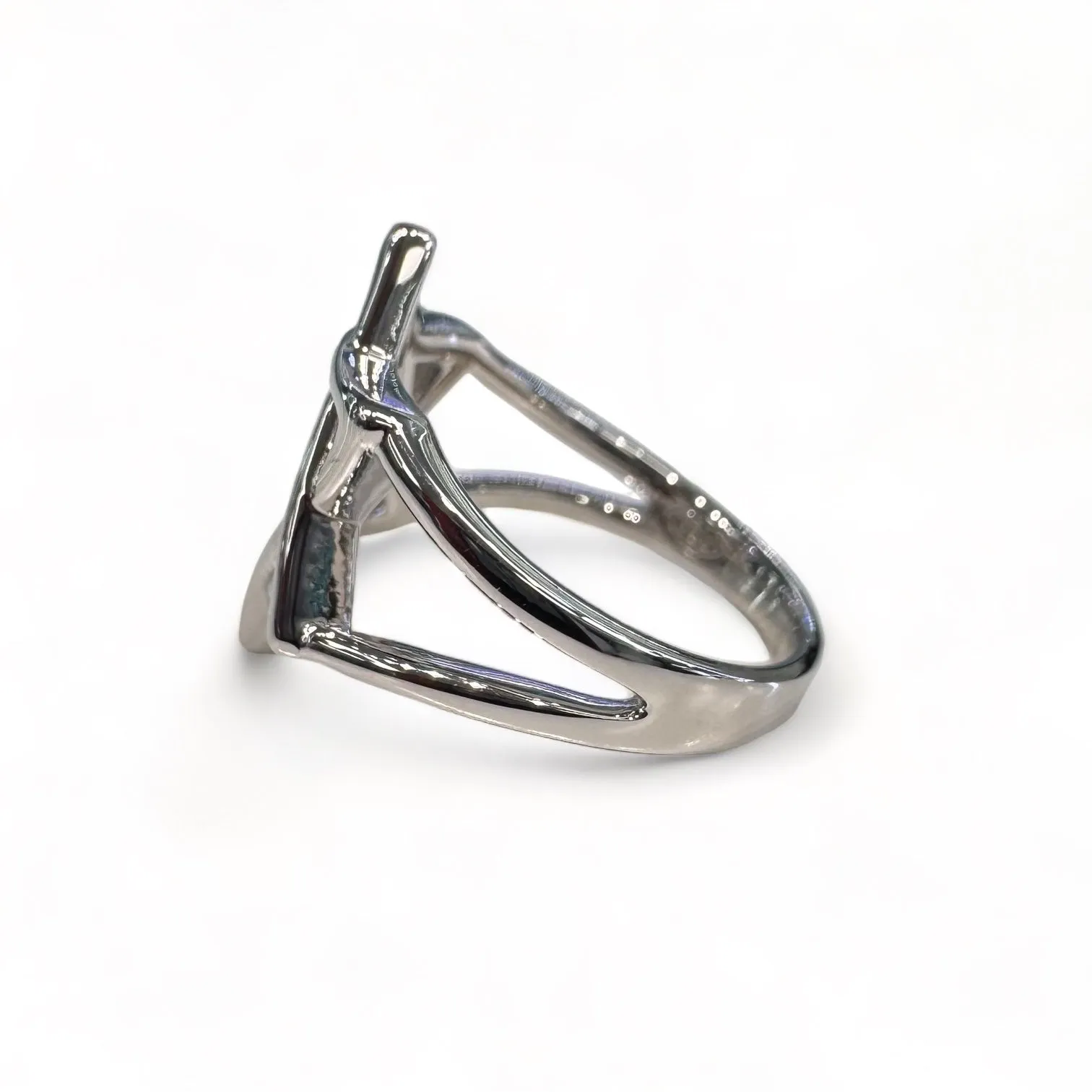 Jewish Star Ring With Double Band Connection