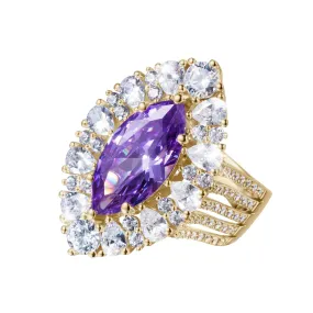 Lavender Bloom Ladies Ring