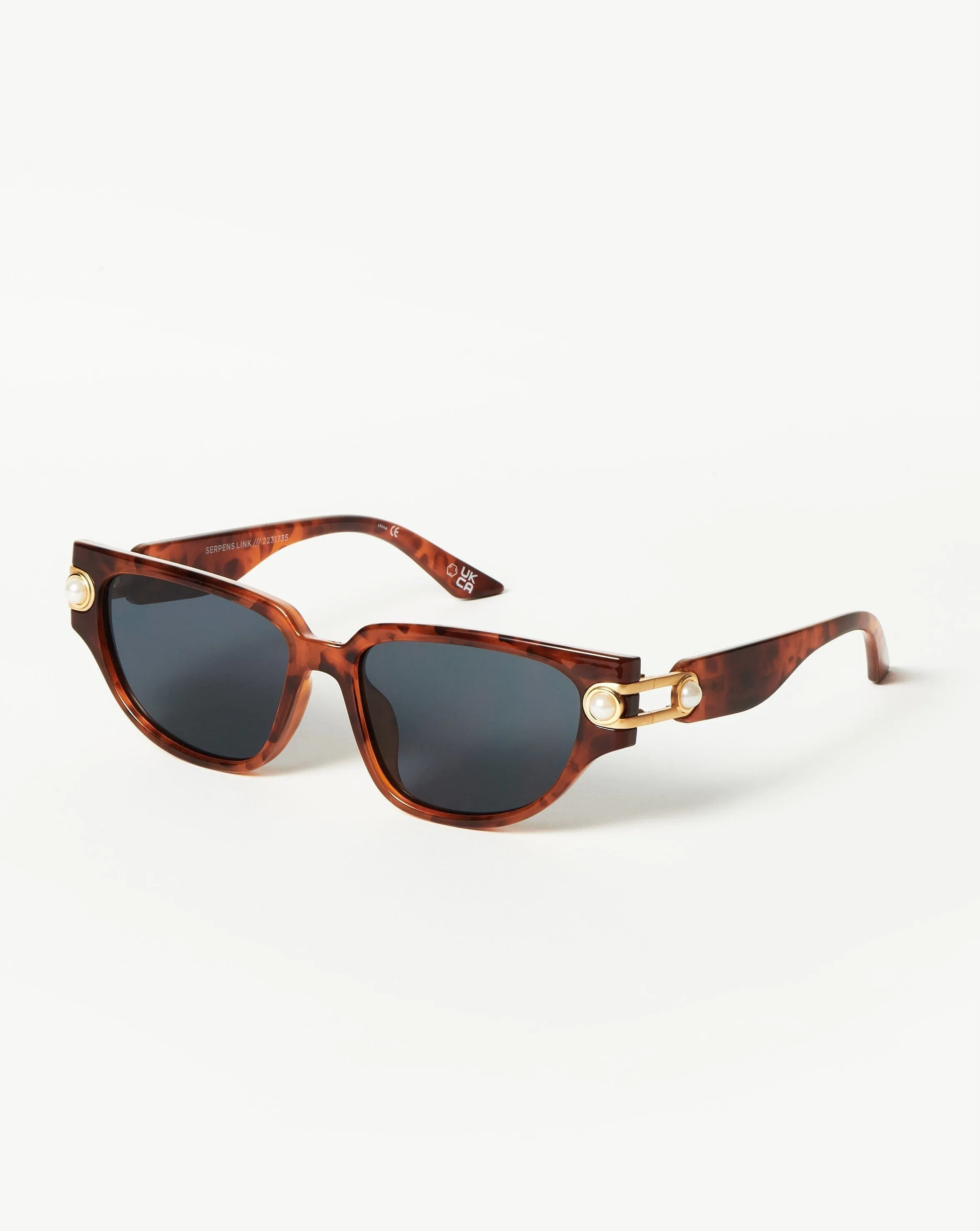 Le Specs Serpens Link Cat-Eye Sunglasses | Tortoiseshell/Pearl