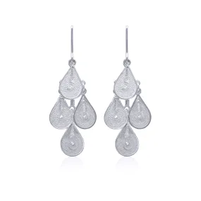 MARGARITA SILVER MEDIUM EARRINGS FILIGREE