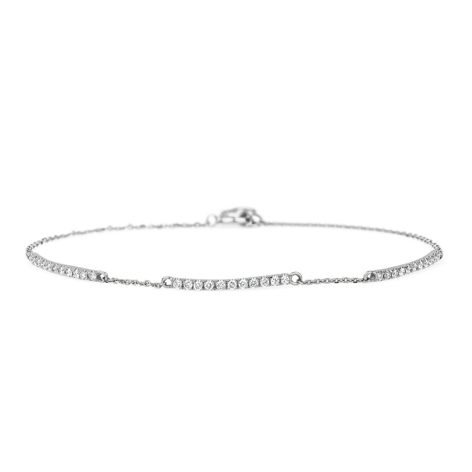 Mini Beaded Diamond Tennis Bracelet