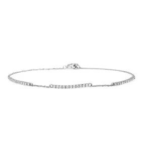 Mini Beaded Diamond Tennis Bracelet