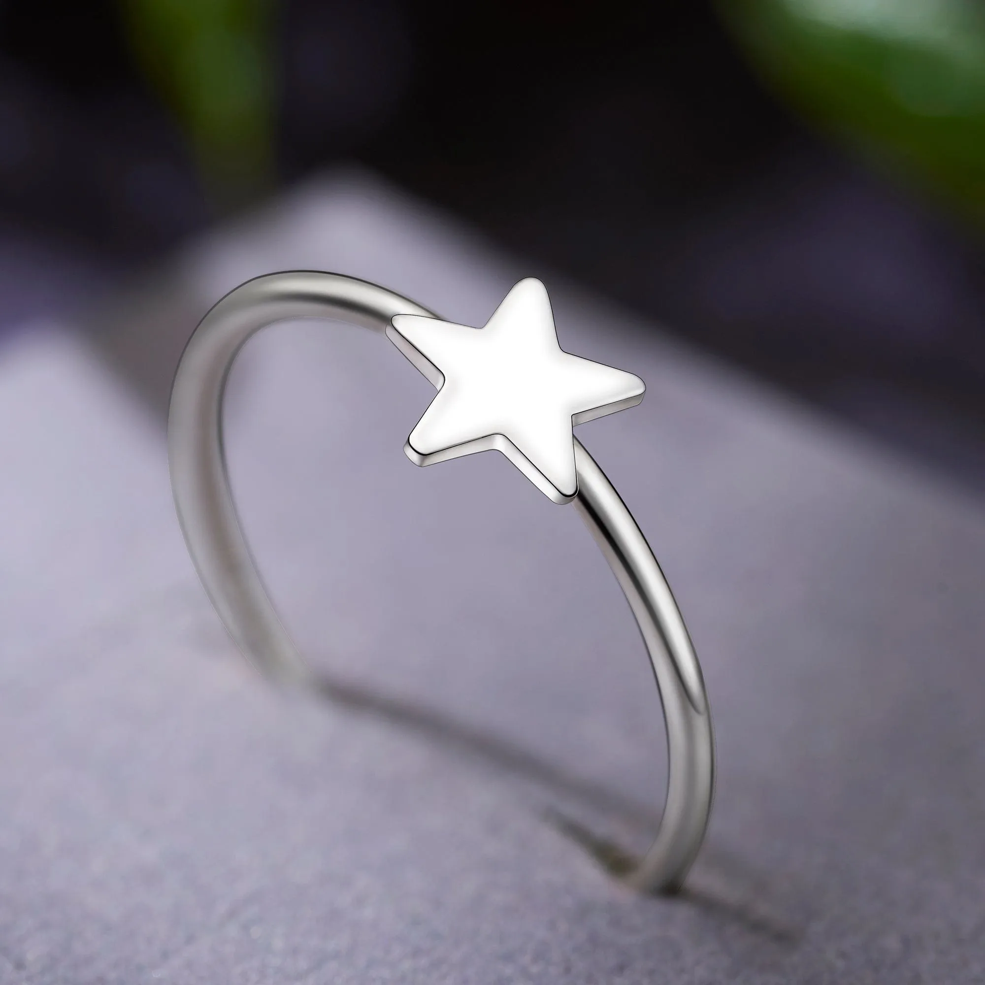 Mini Wishing Star Ring Sterling Silver