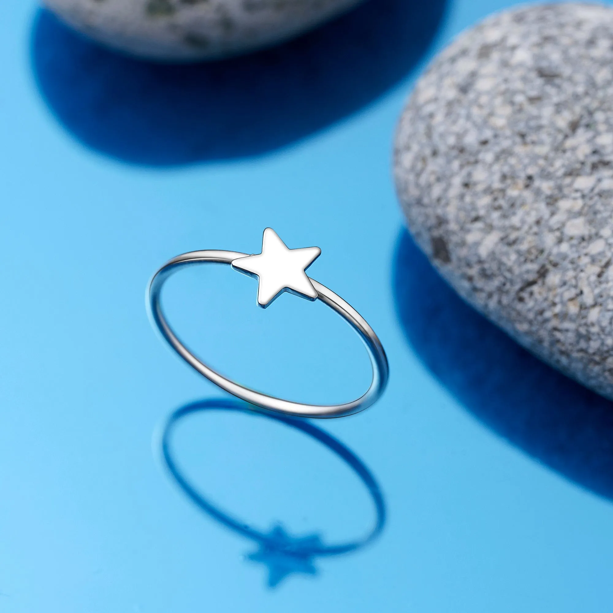 Mini Wishing Star Ring Sterling Silver