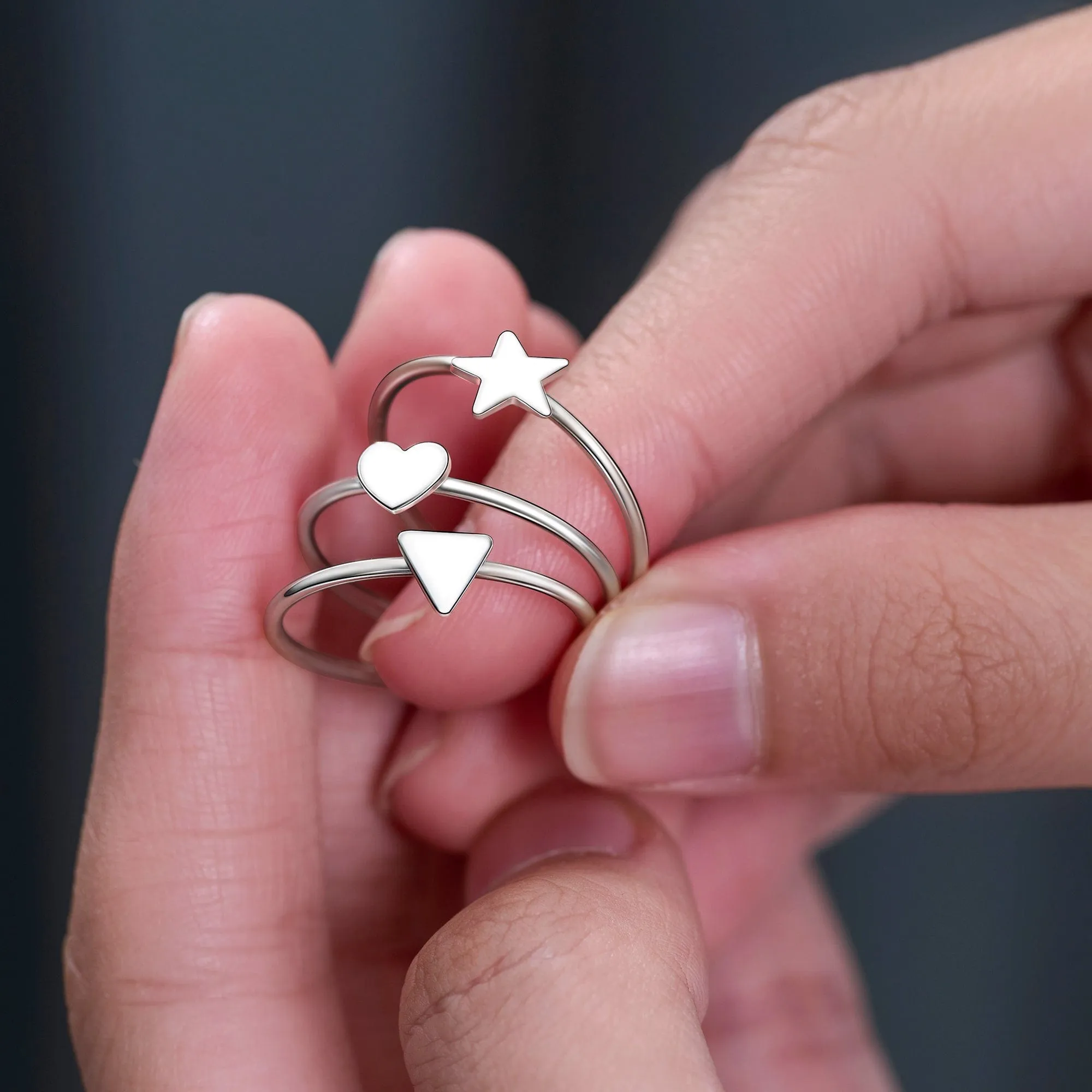 Mini Wishing Star Ring Sterling Silver