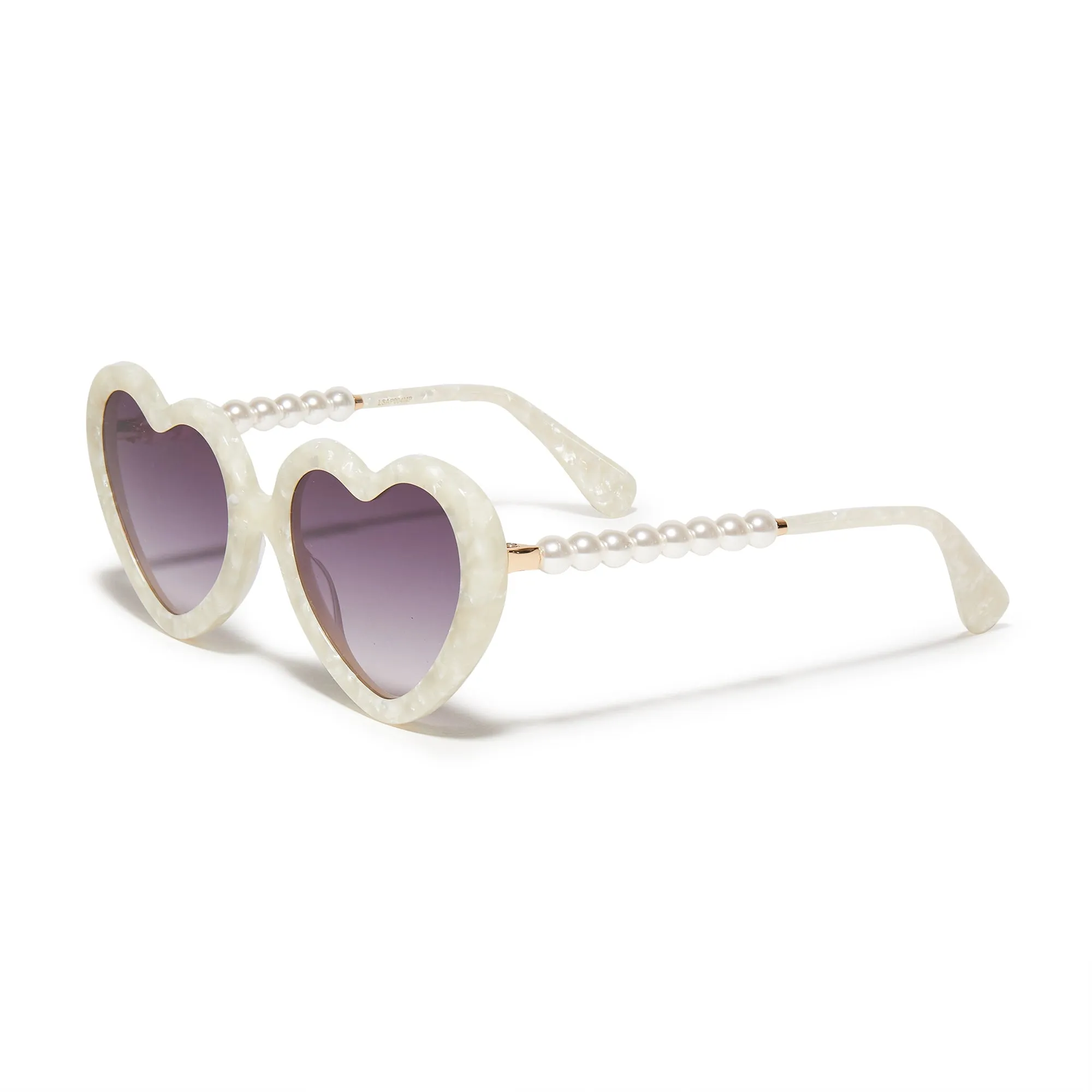 MOTHER OF PEARL SWEETHEART SUNGLASSES