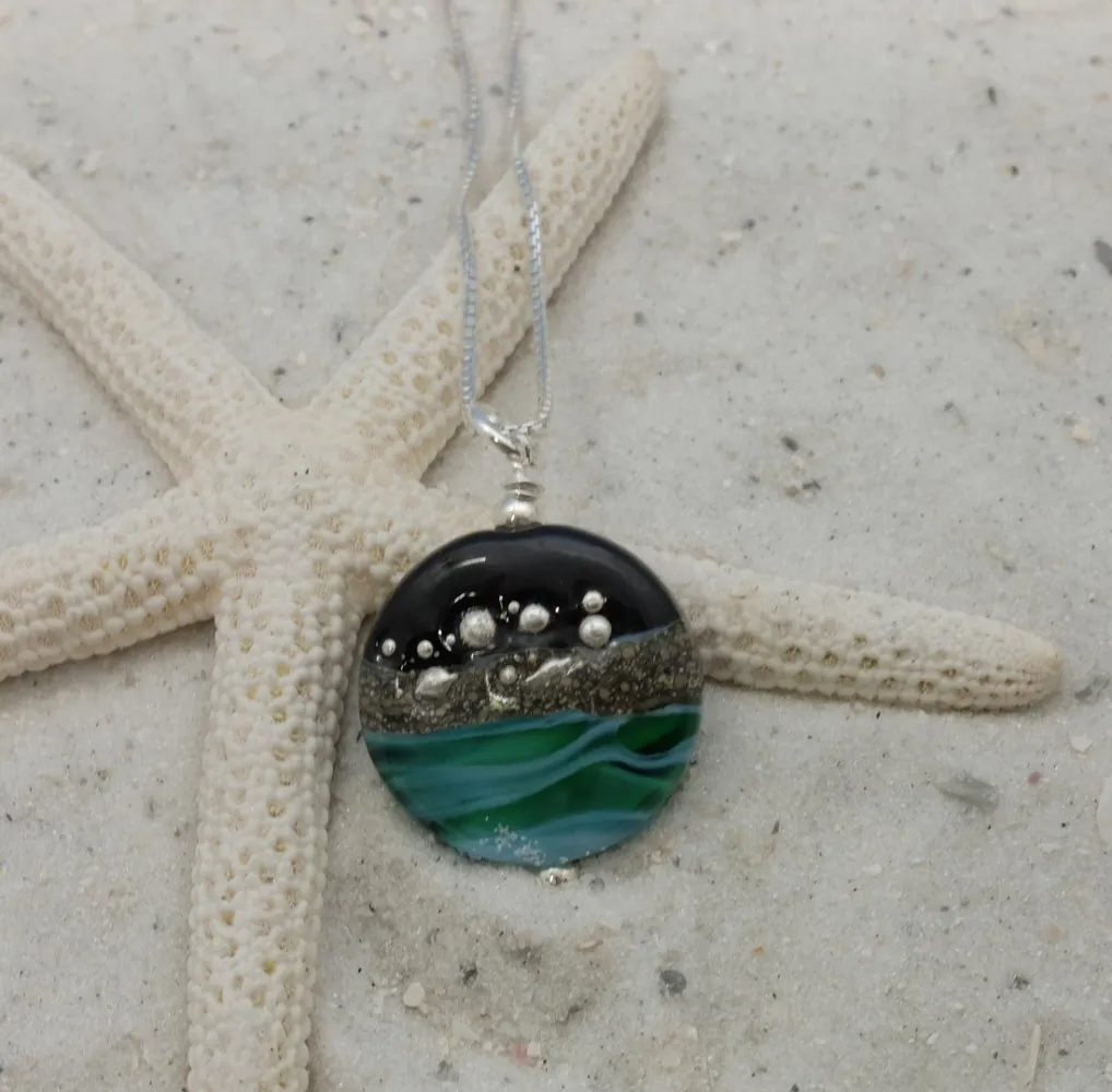 ocean at night mini pendant