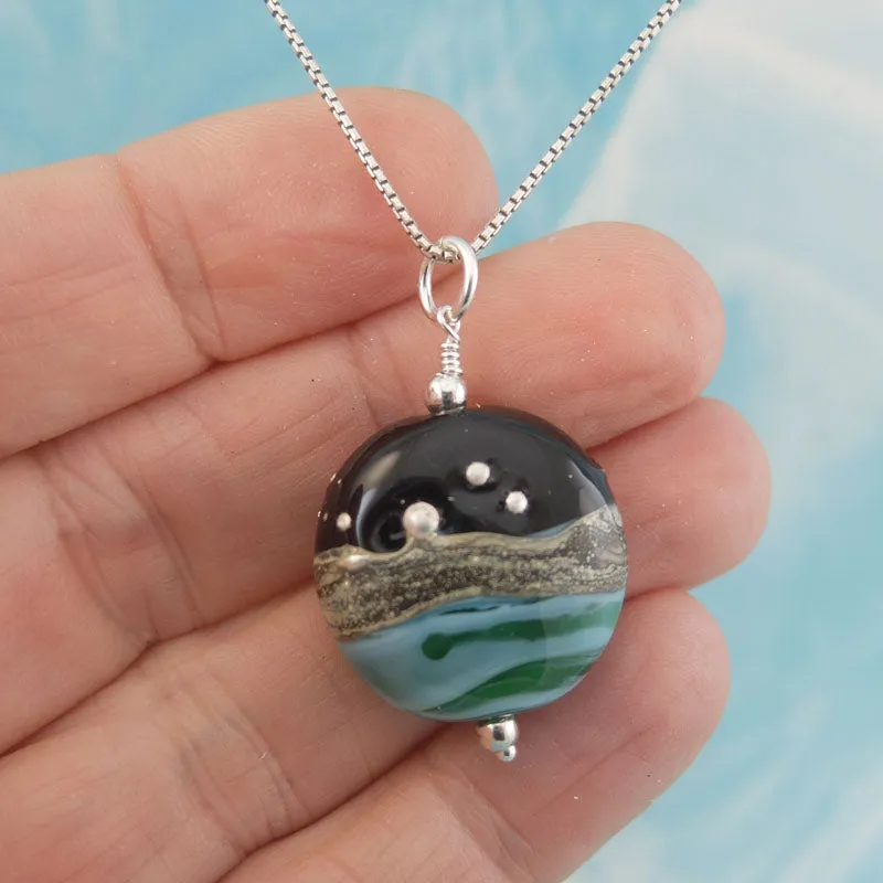 ocean at night mini pendant