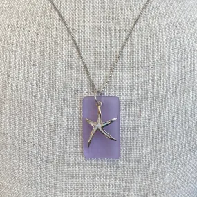 Opal Starfish Sea Glass Necklace