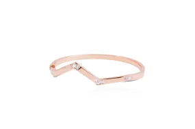 Origami Ziggy Diamond Minimalist Bangle