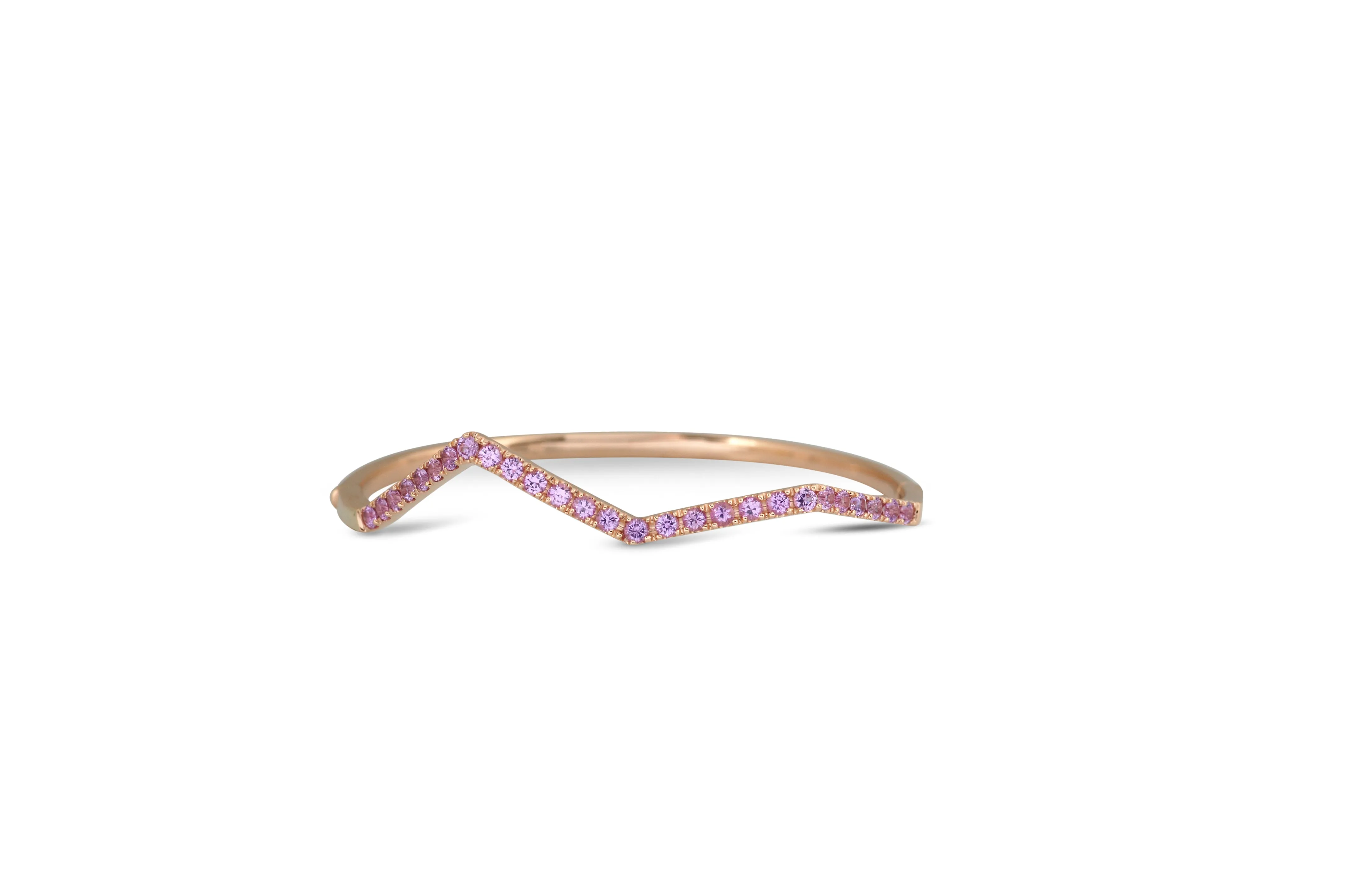 Origami Ziggy Pave Bangle