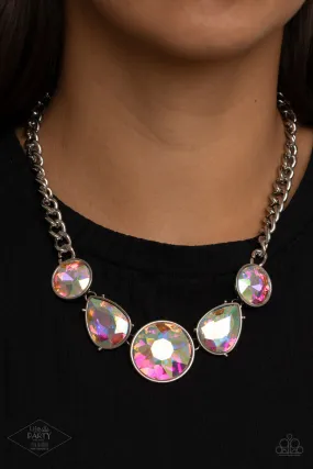 Paparazzi All The Worlds My Stage Multi Iridescent Necklace