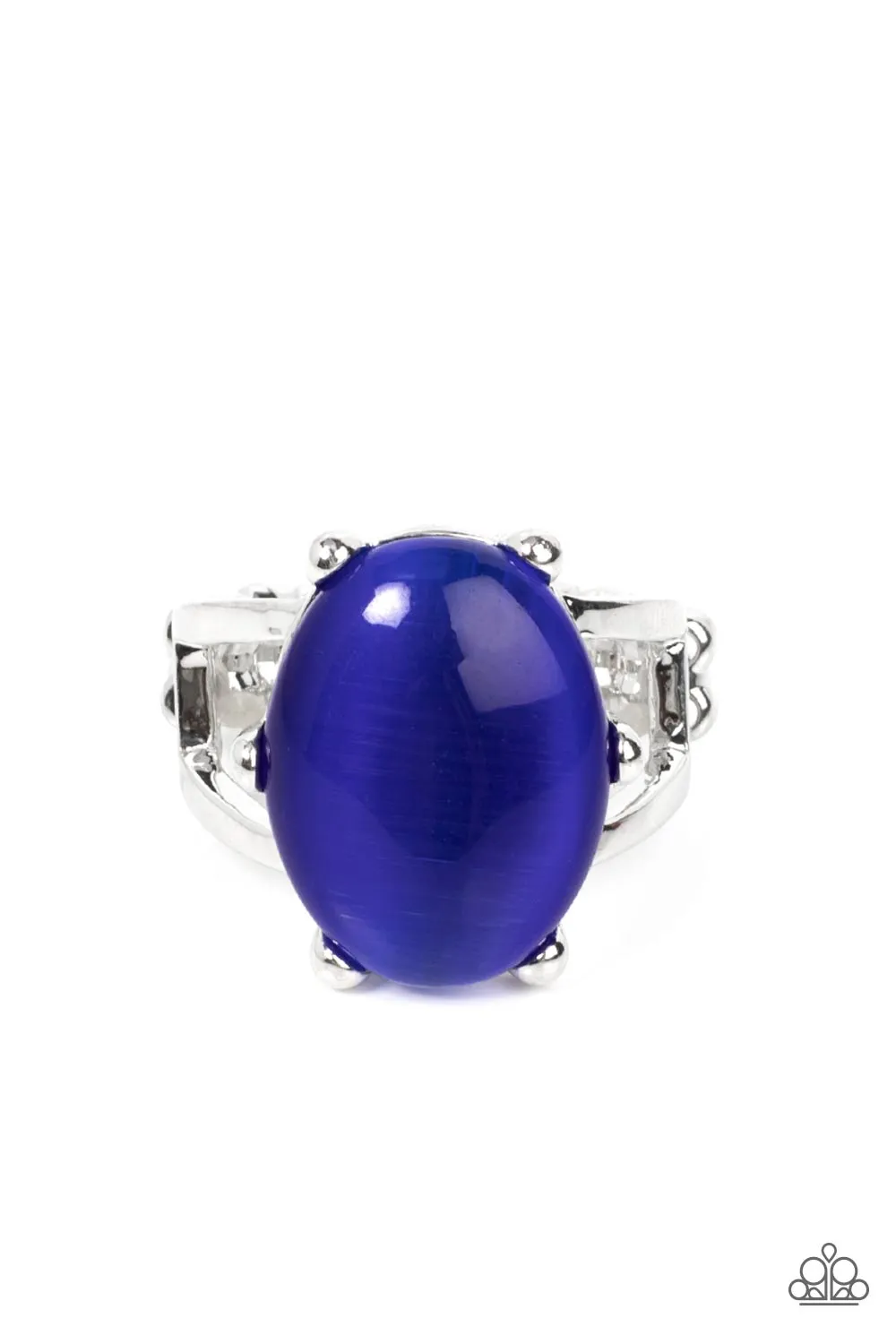 Paparazzi Enchantingly Everglades - Blue Cat's Eye Ring