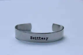 Personalized Name Bangle Bracelet