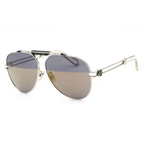 Philipp Plein SPP048M Sunglasses Silver / Grey Gold Women's