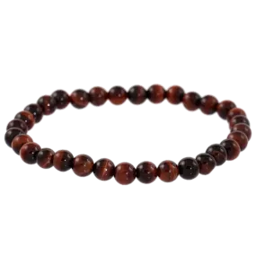 Red Tigers Eye Gemstone Bracelet