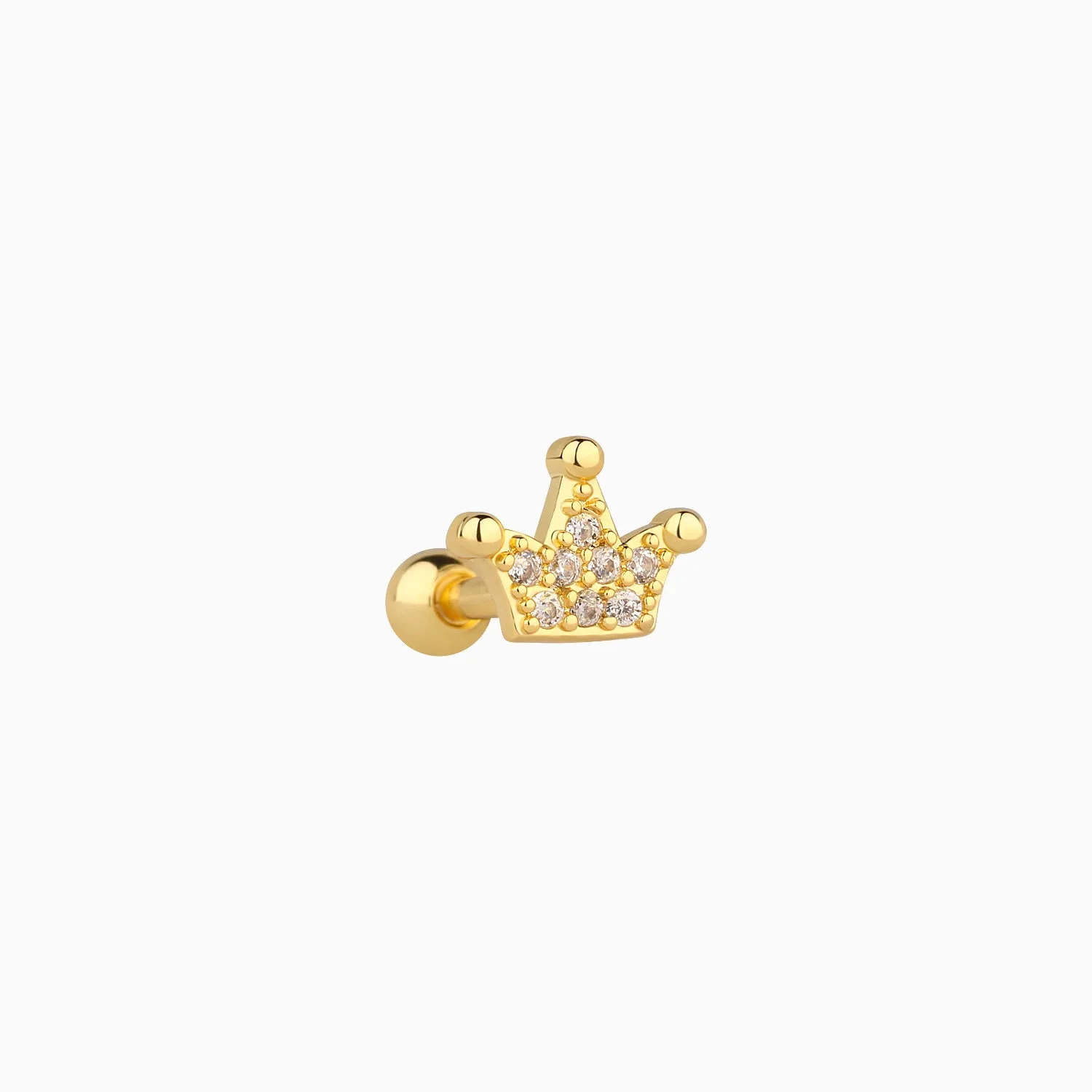 Sparkling Crown Stud